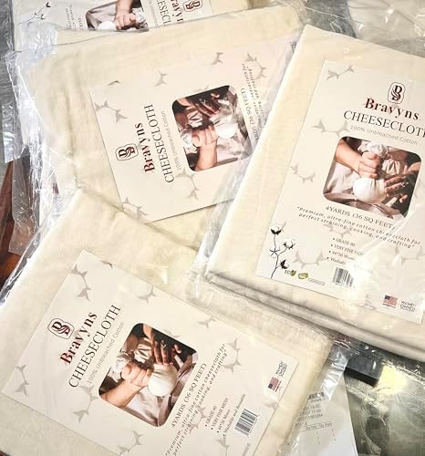 Premium 100 Organic Grade 90 Cheesecloth STRAINING CLOTH for Kitchen Use