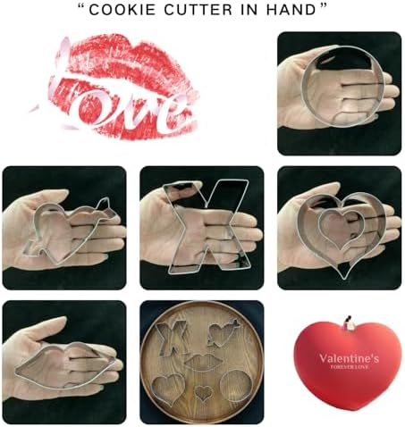 Valentines Heart Cookie Cutter Set - Dishwasher Safe