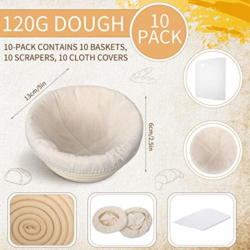 Irenare 10-Piece Bread Banneton Proofing Set