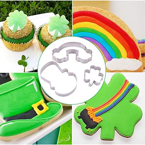 Shamrock Cutters for St Patricks 16pcs Easy Kitchen Tools