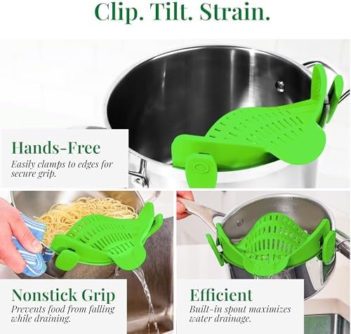 Compact Collapsible Strainer - Heat-Resistant Kitchen Gadget for Easy Straining