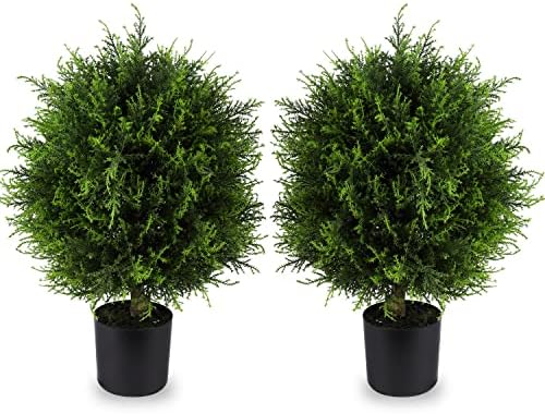 Artificial Topiary Cedar Ball Tree for Home Garden