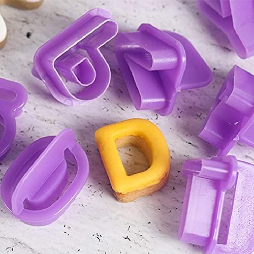 BlingKingdom 40pc Alphabet Cookie Cutter Set Purple Plastic