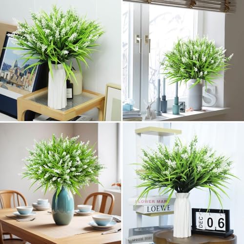 Ouddy Decor Fake Outdoor artificial planted flowers 24 bundles