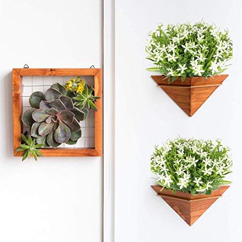 6Pcs Artificial UV-Resistant Flowers Outdoor Fake Plant