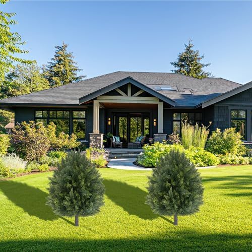 Vibrant 2-Pack Artificial Cypress Topiaries