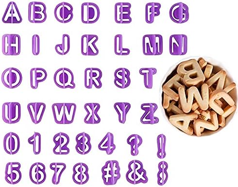BlingKingdom 40pc Alphabet Cookie Cutter Set Purple Plastic