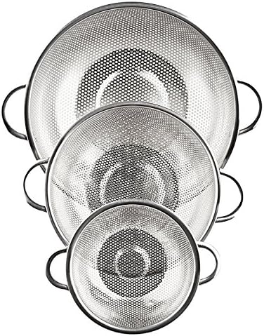 3-Piece Stainless Steel Mesh Strainer Set