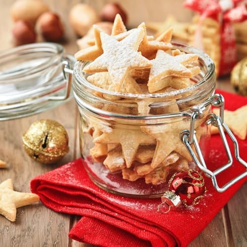 HiHITAOO Star Cookie Cutter Set 6pcs - Compact Perfect for Star-Shaped Cookies