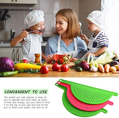 3-Piece Handled Pot Strainer Set