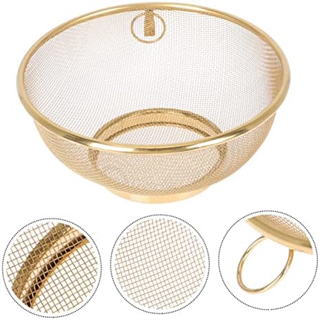 SHOWERORO Stainless Steel Colander Sieve Fine Mesh Durable Kitchen Essential