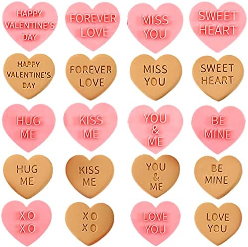 10 Heart Shaped Mini Plastic Cookie Cutters Set for Baking and Celebration