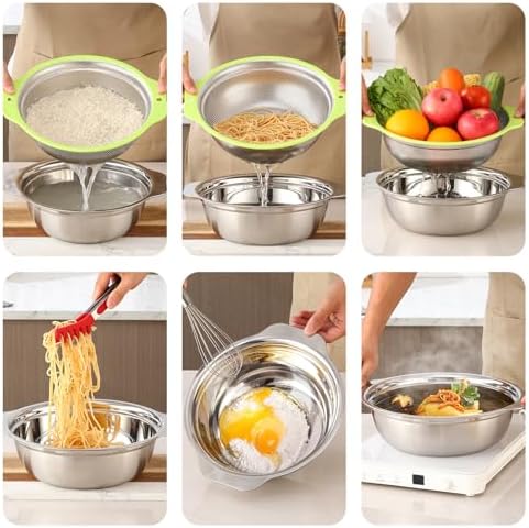 Effortless Cooking with AHIABOAT 2QT Colander Set