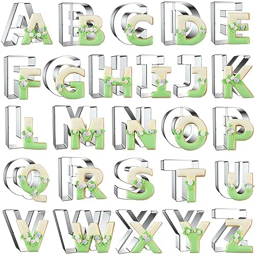 Alphabet Letter Cookie Cutters Set