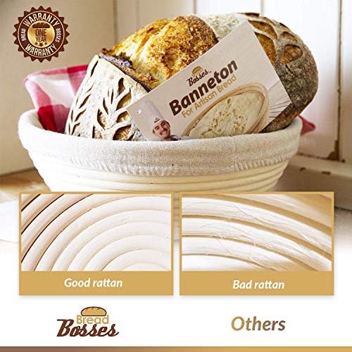 9-Inch Banneton Proofing Basket Perfect for Bakers