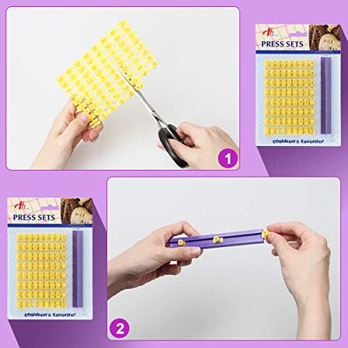Adhesive Fun and Educational Cookie Stamps for Best Baking Experience