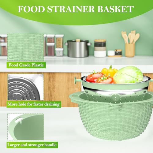 4-in-1 Colander Set with Bowl for Kitchen Essential Durable Aesthetic