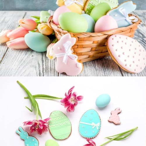 Fostudork Easter Cookie Cutters Set 5 Pcs