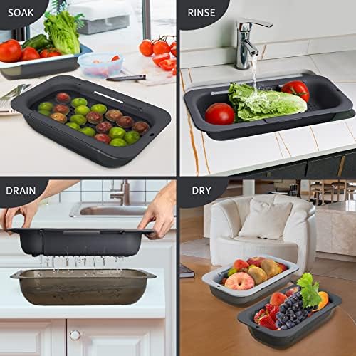 Multi-use Kitchen Sink Strainer with Bowl