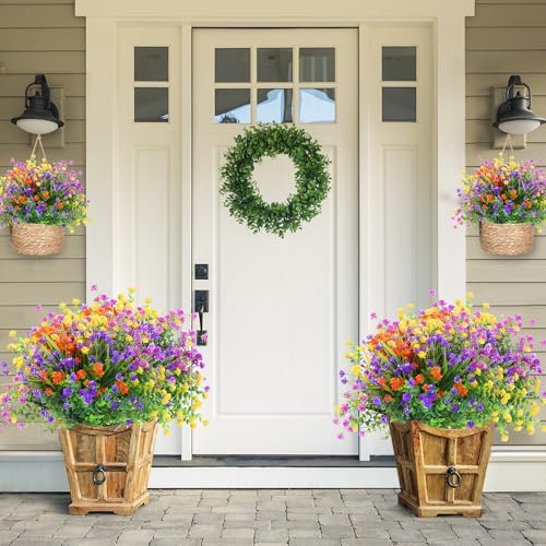 Vibrant Outdoor Artificial Plants Durable Easy to Maintain