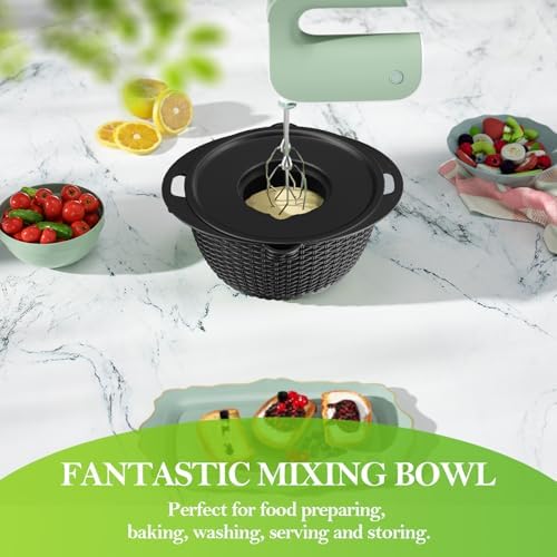 4-in-1 Kitchen Colander Set - Black Versatile Aesthetic