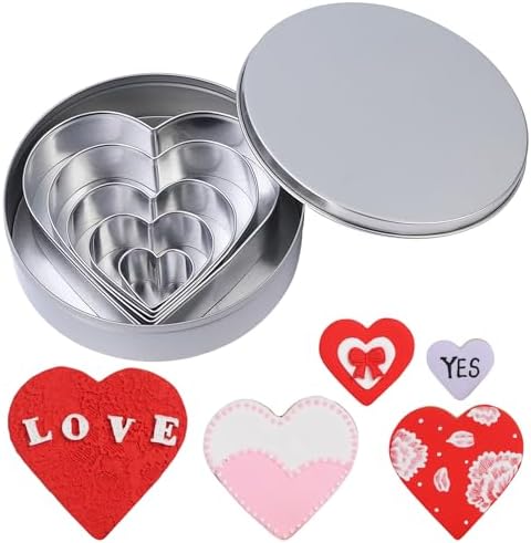Heart-Shaped Cookie Cutters - Perfect for Baking Crafting