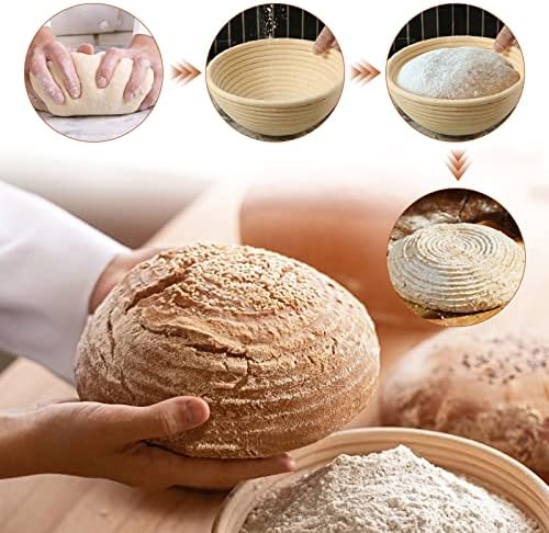 Banneton Proofing Basket Set for Artisan Bread Making