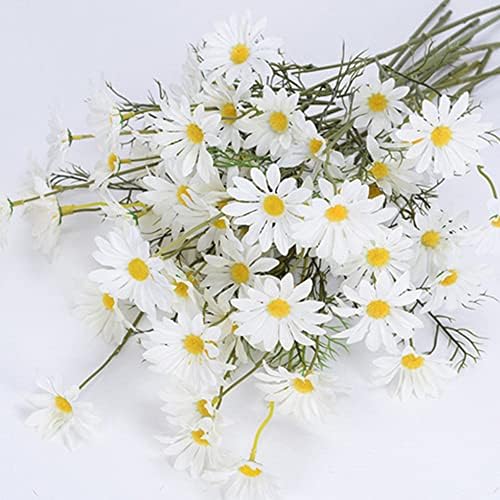 12-Bundle Fake Daisy Flowers for Weddings