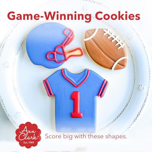 Football Cookie Cutters 5-Pc Set Made in USA by Ann Clark
