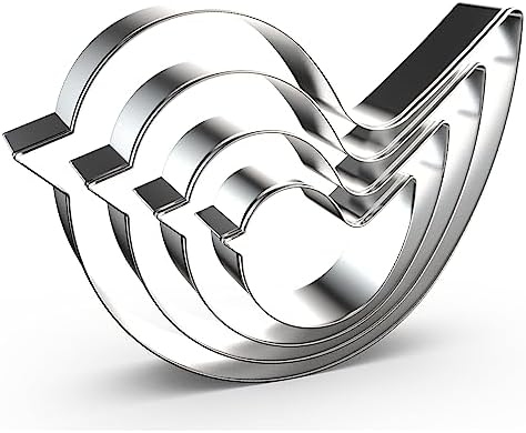 Sturdy sets of bird-shaped cookie cutters for different needs