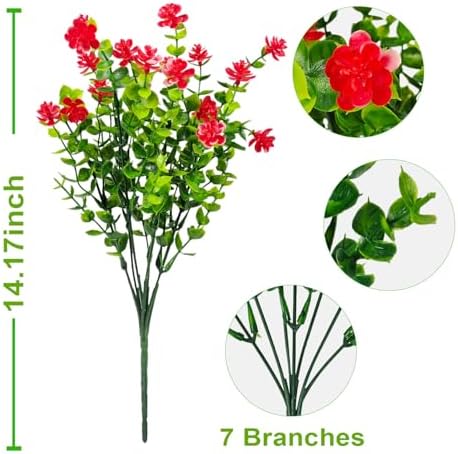 Discreet and realistic artificial flowers for outdoor gardens