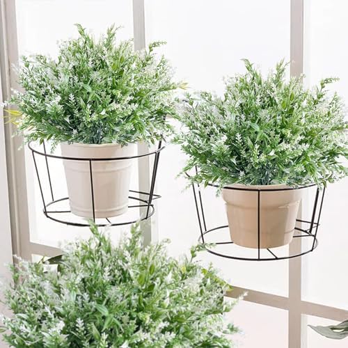 Lakiyfye Lavender Outdoor Fake Shrubs 10-Bundle
