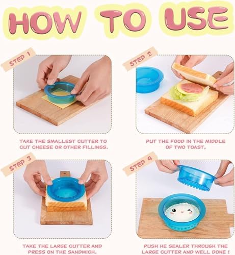 HiYZ Sandwich Cutter and Sealer 5 PCS
