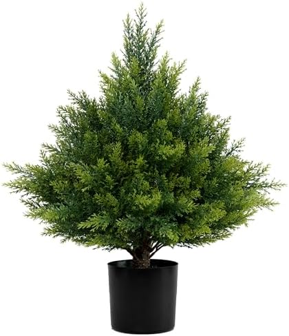JoyPower 19 artificial cedar topiary ball tree