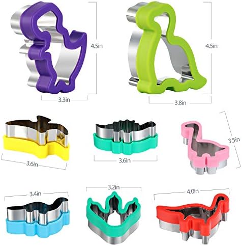 Sturdy Dinosaur Cookie Cutters Set for Kids