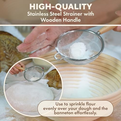 Perfect for Baking Sourdough Bread Proofing Basket Set