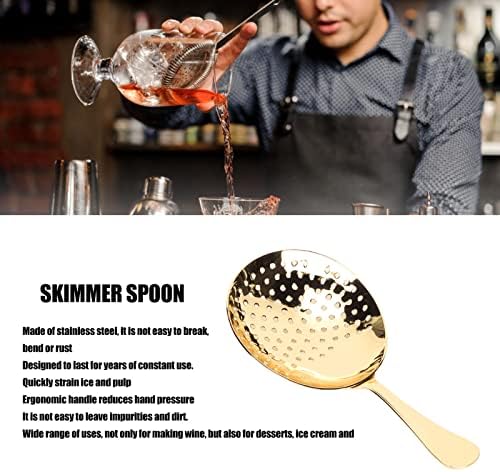 Ergonomic Stainless Steel Strainer Spoon