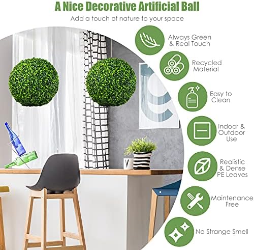 Elegant Boxwood Topiary Ball Set for Home Garden Decoration