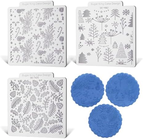KALAIEN Christmas Cookie Stamp Set 3PCS