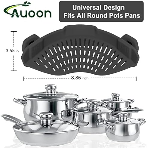 Efficient Kitchen Tool AUOON Strainer for Quick Drainage