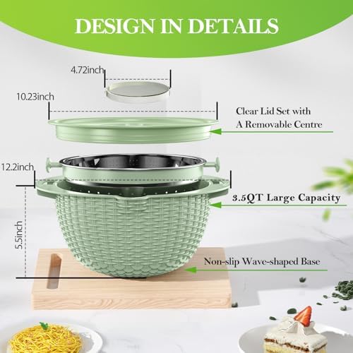 4-in-1 Colander Set with Bowl for Kitchen Essential Durable Aesthetic