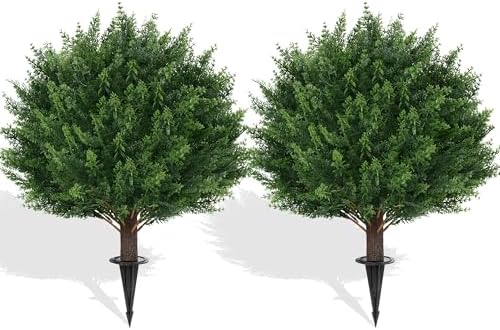 Grooo Artificial Cypress Tree Set of 2