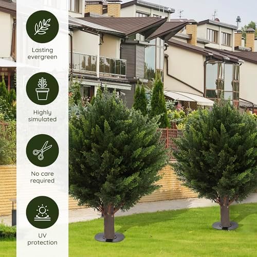 Transform Your Space with Realistic Cypress Topiaries
