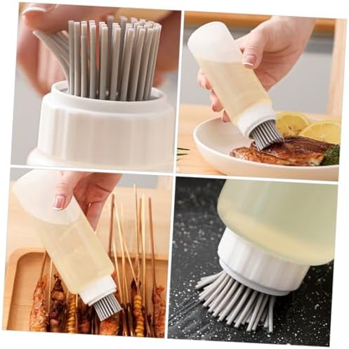 FELTECHELECTR Silicone Oil Brush Squeeze Bottle 175ml for Cooking Basting Baking