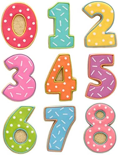 Number Cookie Cutters Teach Math Baking 9-Piece Set in USA