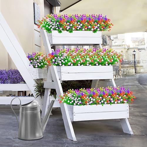 Hailanbao Realistic Artificial Christmas Boxwood Shrubs for Outdoor Use