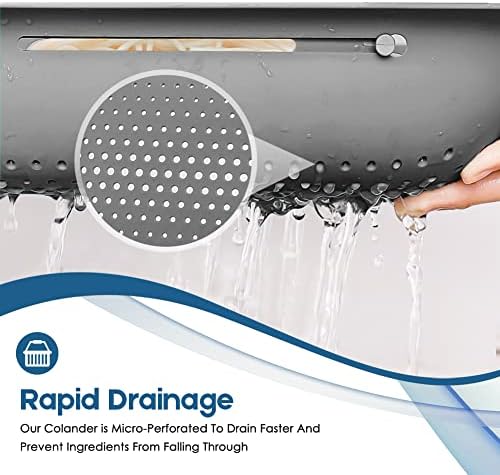 Collapsible Expandable Kitchen Colander 13 Set