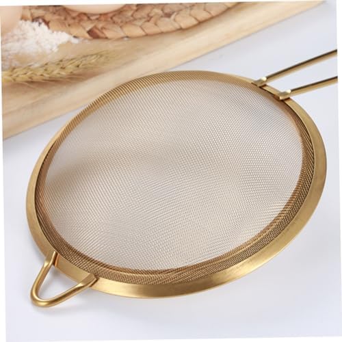 3-Piece Ergonomic Stainless Steel Mesh Strainer Set for Kitchen Use