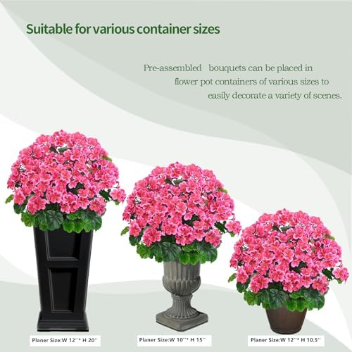 QIANYUN 20 Artificial Topiary Dark Pink