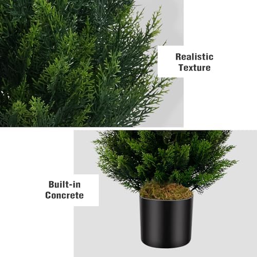 4 Ft Realistic Cedar Christmas Tree Topiary